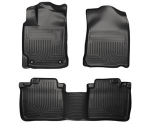 Husky Liners 98901 Weatherbeater - Forro para Piso Delantero y Segundo Asiento para Toyota Camry 2012-2017