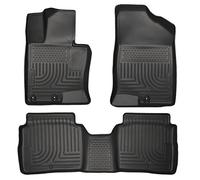 Husky Liners 99691 - Alfombrillas para Kia Optima Weatherbeater 2011-15 para Asiento Delantero y Segundo Asiento, Color Negro