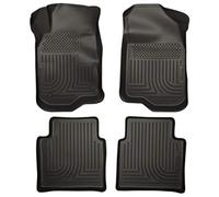 Husky Liners Custom Fit Frontal y Segundo Asiento Maletero para Suelo para Seleccionar Saturn Aura/Chevrolet Malibu Modelos (Negro) por Husky Liners