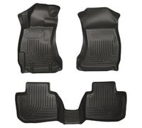Husky Liners Custom Fit WeatherBeater Molded Front and Second Seat Floor Liner Set for Select Subaru Legacy/Outback Models (Black) by Husky Liners