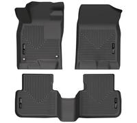 Husky Liners Serie Weatherbeater | Revestimientos de Piso Delantero y de Segunda Fila - Negro | 95521 | Compatible con Honda Civic Hatchback/Sedan 2022, Acura Integra Hatchback 2023