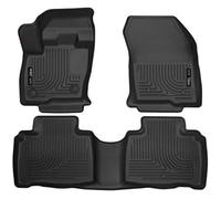 Husky Liners Weatherbeater | Compatible con Lincoln MKX 2016-2018, Compatible con Lincoln Nautilus 2019-2021, Forros Delanteros y de Segunda Fila, Negro, 3 Piezas | 99311