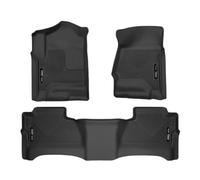 Husky Liners Weatherbeater - Tapetes para Piso | Se Adapta a Chevrolet Silverado 2014-2018 y GMC Sierra 1500 Crew Cab; 15-19 Silverado/Sierra 2500/3500 Crew Cab (Footwell Cvg) | Delantera y Segunda