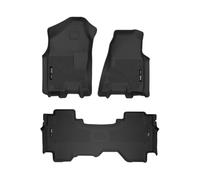 Husky Liners X-Act Contour Series - Revestimiento para Piso de Asiento Delantero y Segundo - Negro | 53698 | Compatible con Dodge Ram 1500 Quad Cab 2019-2020, 3 Piezas