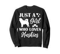 Husky Mama Dog Solo una Chica Que ama a los Perros esquimales de Alaska Sudadera