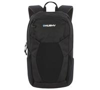 Husky Mochila City de 20 l, práctica mochila de poliéster reciclado con compartimento para portátil y correa para el pecho, mochila ligera para oficina, universidad y viajes - Nery, Negro , 20 L
