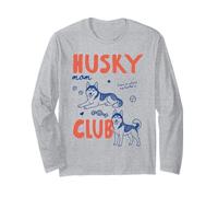 Husky Mom Club Siberian Husky Dog Owner Dog Mom Mothers Day Manga Larga