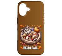 Husky Owner Must Haves Hello Fall Decor For Husky Lover Carcasa para iPhone 16