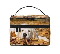 Husky Puppies - Bolsa de maquillaje de viaje para mujer, resistente al agua, plegable, bolsa de aseo personal, regalo para profesores, Perro perezoso cachorro, Talla única, Estuche de belleza