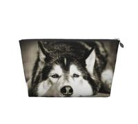 Husky Siberiano, Bolsa de artículos de tocador Bolsa de Maquillaje Bolsa de cosméticos Bolsa de artículos de tocador de Viaje portátil