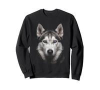 Husky Siberiano Cara Animal Cachorro Vida Silvestre Natural Sudadera