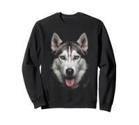 Husky Siberiano Cara Animal Cachorro Vida Silvestre Natural Sudadera