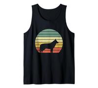 Husky Siberiano Retro Vintage 60s 70s Sunset Dogs Lovers Camiseta sin Mangas