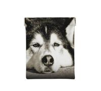 Husky Siberiano, Squeeze Top Wallet Bolsa de Almacenamiento para Mujer Monedero pequeño Bolsa de Cambio