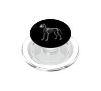 Husky Skeleton Anatomy Perro Siberiano Huesos de Halloween PopSockets PopGrip para MagSafe