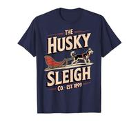 Husky Sleigh Co - Huskies siberianos clásicos - Vintage Camiseta