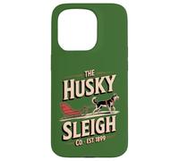 Husky Sleigh Co - Huskies siberianos clásicos - Vintage Carcasa para iPhone 15 Pro