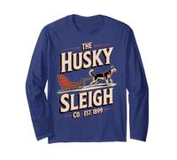 Husky Sleigh Co - Huskies siberianos clásicos - Vintage Manga Larga