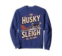 Husky Sleigh Co - Huskies siberianos clásicos - Vintage Sudadera