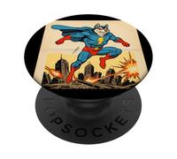 Husky Super Perrito PopSockets PopGrip Adhesivo