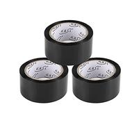 HUSL Cinta Adhesiva Color, Precinto Colores, 80m Colores Conjunto de Cintas para Artes, Manualidades, Pintura, Modelado, Recambio, Etiquetado o Codificación, Cinta de Conducto de colores (Negro)