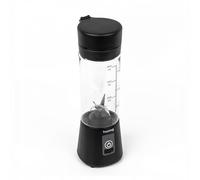 Huslog Batidora Portátil sin Cable 180W, 6 Cuchillas de Acero Inoxidable, 470 ml, USB-C/USB-A Recargable, Cierre de Seguridad, Asa de Transporte, para Smoothies y Batidos de Proteínas, Negro