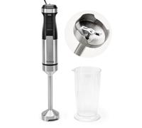 Huslog Blend Flex 1500W Batidora de mano - Batidora de acero inoxidable con 20 velocidades y función turbo, incluye un vaso medidor de 600 ml - Batidora de mano para batidos y sopas