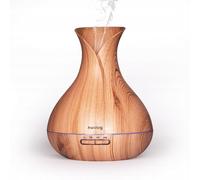 Huslog Difusor Ultrasónico 280 ml para Aceites Esenciales, Humidificador Aromaterapia con LED Multicolor, Temporizador y Apagado Automático, Silencioso y Eficiente, Ideal para Yoga y Dormitorio