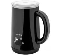 Huslog Espumador de Leche Eléctrico 500W, 240 ml, 4 Modos para Espuma Caliente/Fría, Apagado Automático, Antiadherente y Silencioso, para Café, Capuchino y Chocolate, Negro Brillante