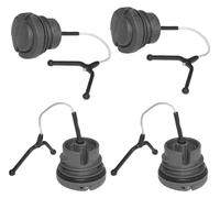 Husmax Paquete de 4 tapas de depósito de aceite de combustible 522620001 para Husqvarna 136Li 330i 435E-II 435II 436Li 440II 440E-II 445II 455E/455/460/465-RANCHer-II 535iXP 536LiXP K760 K977 0 K97.
