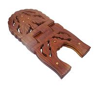 HusNain - Soporte de libro sagrado de madera para niños y niñas leyendo el corán, la geeta, el gurú Granth Sahib y la Biblia (color madera)