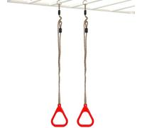 Husoiuy Anillas De Gimnasia para Niños | Accesorios para Entrenamiento De Fuerza En Casa,Anillas De Ejercicio De Cuerpo Completo Infantiles | para Niños Y Jóvenes Exterior Interior Parque Jardín