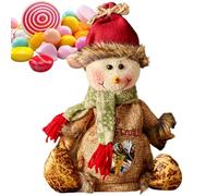 Husoiuy Bolsas de muñeca de Navidad, bolsas de Nochebuena, linda muñeca Goody Bag, bolsa de almacenamiento reutilizable de tela de Navidad para golosinas, decoración para dulces, regalos de fiesta