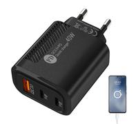 Husoiuy Cabezal USB de Carga rápida - Cabezal de Carga USB - Tipo-c Bloque de del teléfono de QC3.0 2PD 40W incombustible para el hogar, Coche, teléfono Celular, Banco del Poder