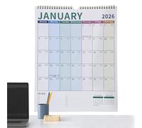 Husoiuy Calendario de Pared 2026 de 18 Meses - Calendario de Planificación | Materiales de Planificación para Estudiantes, Profesores, Autónomos, Consultores, Hogar, Aula, Dormitorio, Estudio, Taller