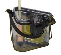 Husoiuy Cubo para Peces,Accesorios de Plegables | Almacenamiento de Cebo de,para Dores Viajes De Camping Salidas A La Playa Picnics En El Parque Lago Río Arroyo Hombres Padres