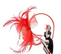 Husoiuy Diadema Sombrero | Diadema Vintage,Accesorios Para El Pelo Pequeño Sombrero De Malla Para Fiestas Bodas Eventos Sociales Reuniones Tés