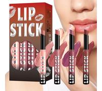 Husoiuy Juego de delineadores de labios para mujer, brillo ligero para labios, resistente al agua, brillo de labios ligero para fiestas, bodas, cenas, comodidad, opacidad