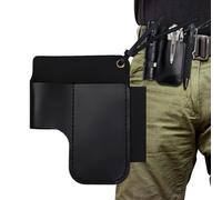 Husoiuy Portaherramientas en Cuero | Bolso de cuero retro multiusos,con herramientas de corte - para Plantar, Mejoras del Hogar, Construcción, Fontanería, Carpintería, Trabajo de Madera