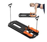 Husoiuy Reformador de Pilates portátil, Tabla Reformadora de Pilates,Máquina reformadora de Pilates con Tabla Deslizante de Pilates Multiusos | Equipo de Pilates AB Core Trainer portátil para Viajes