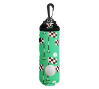 Husoiuy Soporte para té de golf | Almacenamiento para pelotas de golf con llaveros - Accesorio de golf resistente al agua con grabación de 3 té para viajes, campo de golf, campo de conducción y