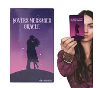 Husoiuy Tarjetas de Oráculo Del Amor | Tarjetas románticas de amor y relación para almas gemelas y almas gemelas | Guía del viaje del amor - Cartas del Tarot para principiantes