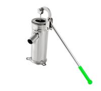 HUSPOO Bomba manual de acero inoxidable con chorro de agua, ahorro de energía, acero inoxidable, bomba de agua subterránea doméstica, para casa, patio, jardín