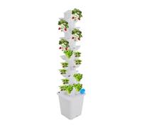 HUSPOO Torre hidropónica de 9 pisos, 45 agujeros, sistema de cultivo hidropónico para interiores con bomba de agua, kit de cultivo automático para hierbas y verduras