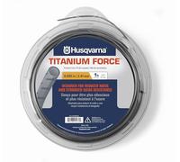 Husqvarna 639 00 51-04 TitaniumForce - Línea de Recortadora - 1 Libra .095 Pulgadas, Plata, 280 pies x 0.08 Pulgadas