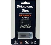 Husqvarna Automower® Endurance - Pack de 6 cuchillos de acero al carbono, diseño de 4 bordes para mayor durabilidad y cortes más nítidos