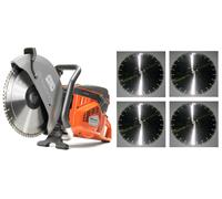 Husqvarna Benzin-Trennschleifer K 970 - 14" Motorflex 5x Hormigón Disco Corte