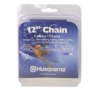 Husqvarna Cadena de motosierra de 12 pulgadas, calibre .050, paso 3/8, bajo retroceso, baja vibración