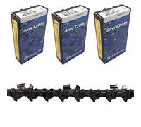 Husqvarna - Juego de 3 cadenas de dientes de salto de 24 pulgadas, 0.50 pulgadas, H47S-84 501842784