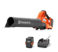 Husqvarna Juego de soplador de hojas con batería 230iB - Batería de 36 V y cargador incluidos, fuerte flujo de aire, modo Boost y control de crucero - Soplador de jardín ligero y silencioso